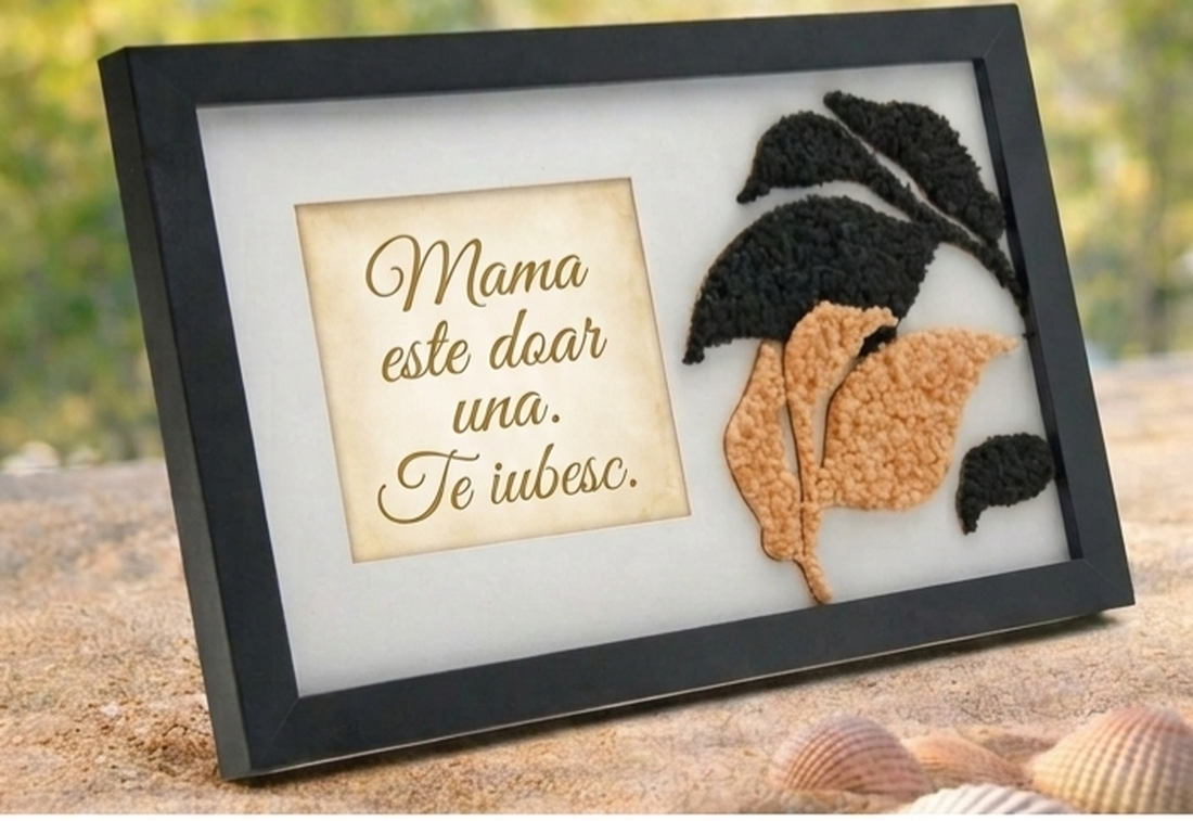 Tablou personalizat mama e doar una+cadou  - casă & stil de viață - decorațiuni de casă - decorațiuni de pereți - tablou cu licheni - Artynos.ro