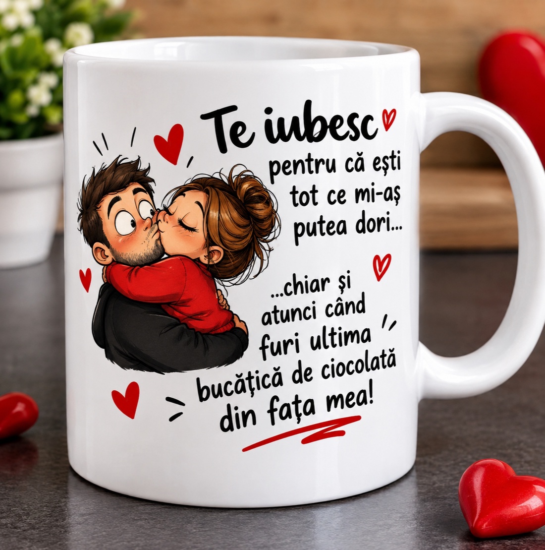Cană  personalizată funny love+breloc foto gratuit  - casă & stil de viață - echipamente de bucătărie - accesorii de servire - căni - Artynos.ro