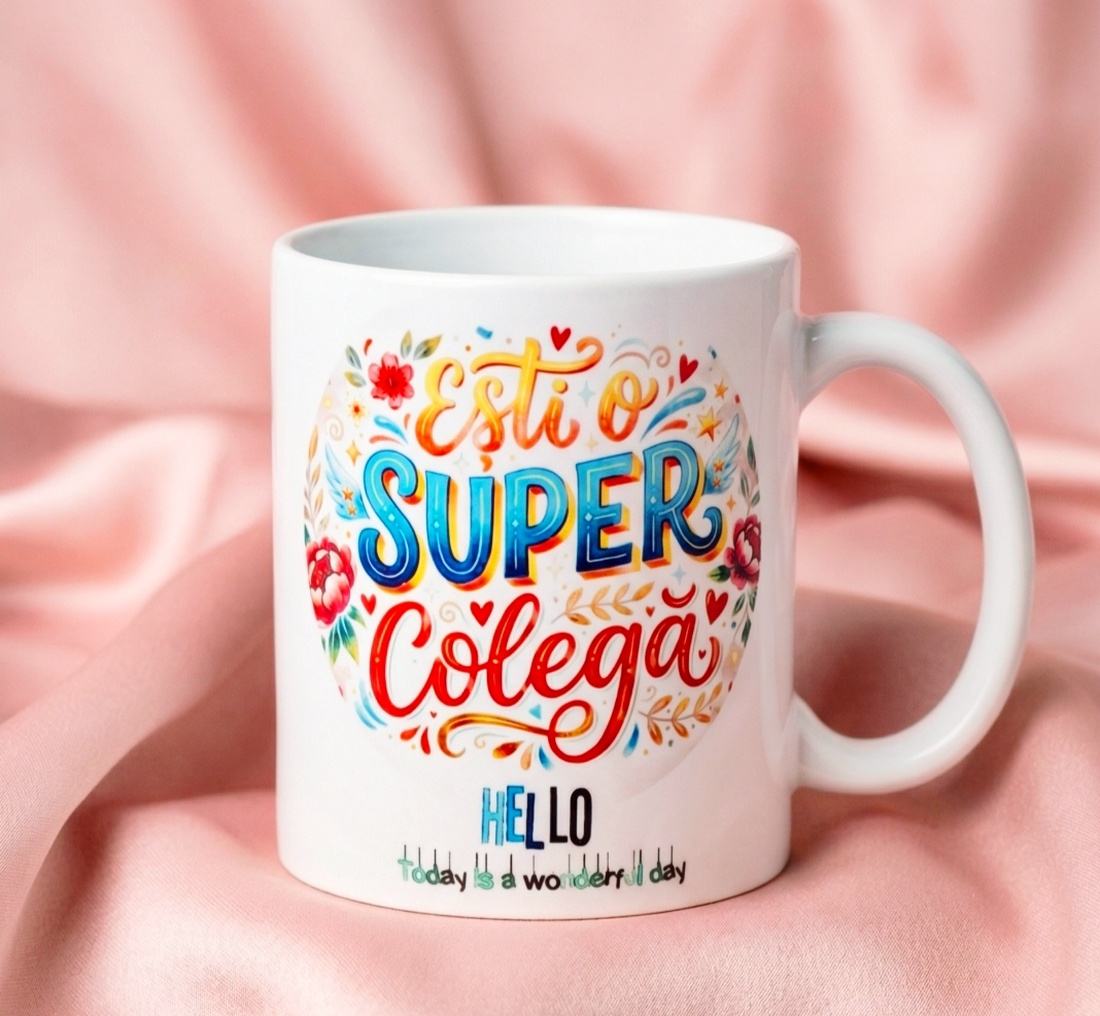Cana super colega+1breloc gratuit la comanda - casă & stil de viață - echipamente de bucătărie - accesorii de servire - căni - Artynos.ro