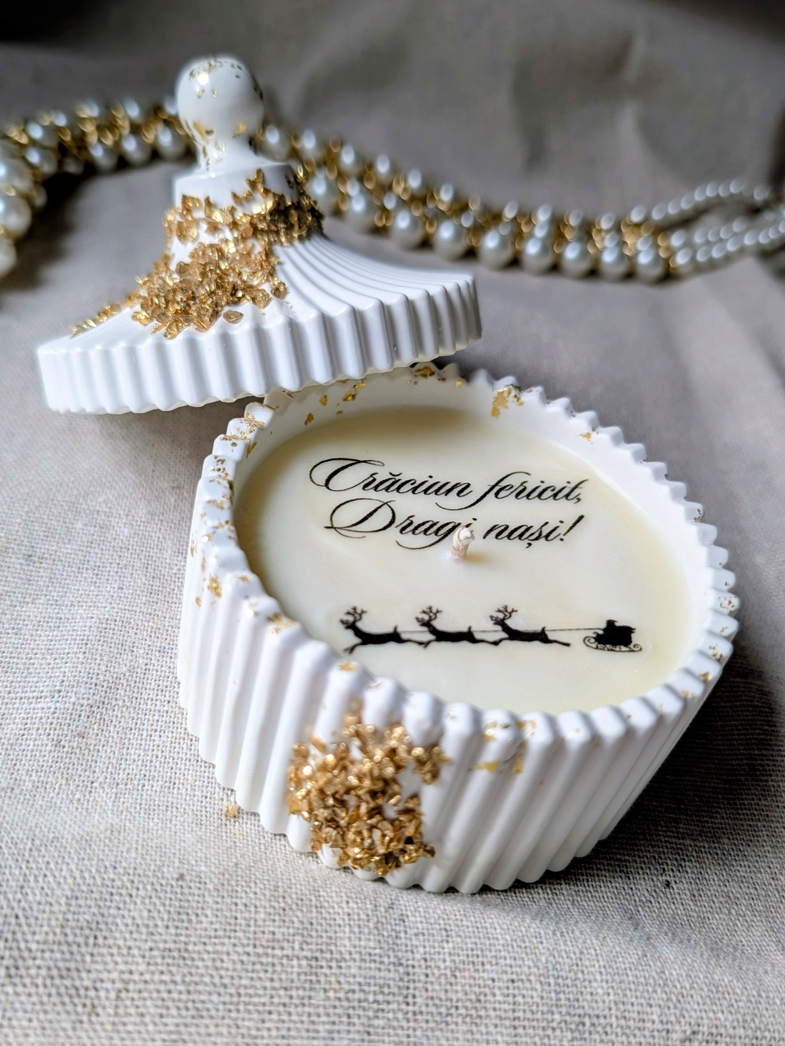 Lumânare handmade  - crăciun - cadouri de moș crăciun - cadouri de moș crăciun - Artynos.ro