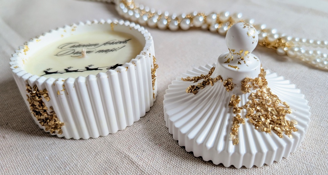 Lumânare handmade  - crăciun - cadouri de moș crăciun - cadouri de moș crăciun - Artynos.ro