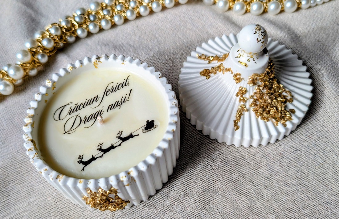 Lumânare handmade  - crăciun - cadouri de moș crăciun - cadouri de moș crăciun - Artynos.ro