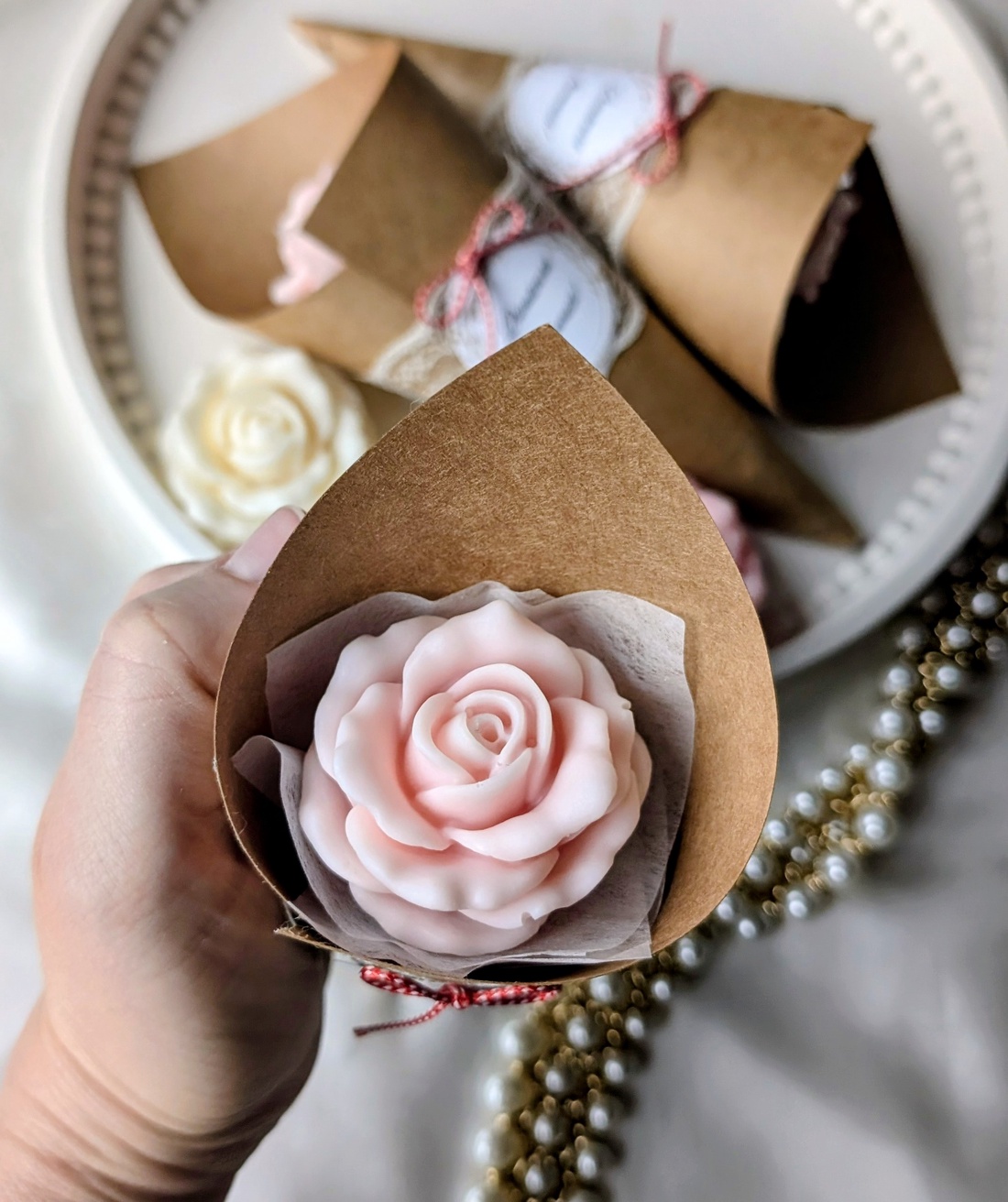 Mărțișor trandafir  - casă & stil de viață - lumânări, parfumuri, arome - ceară parfumată - Artynos.ro