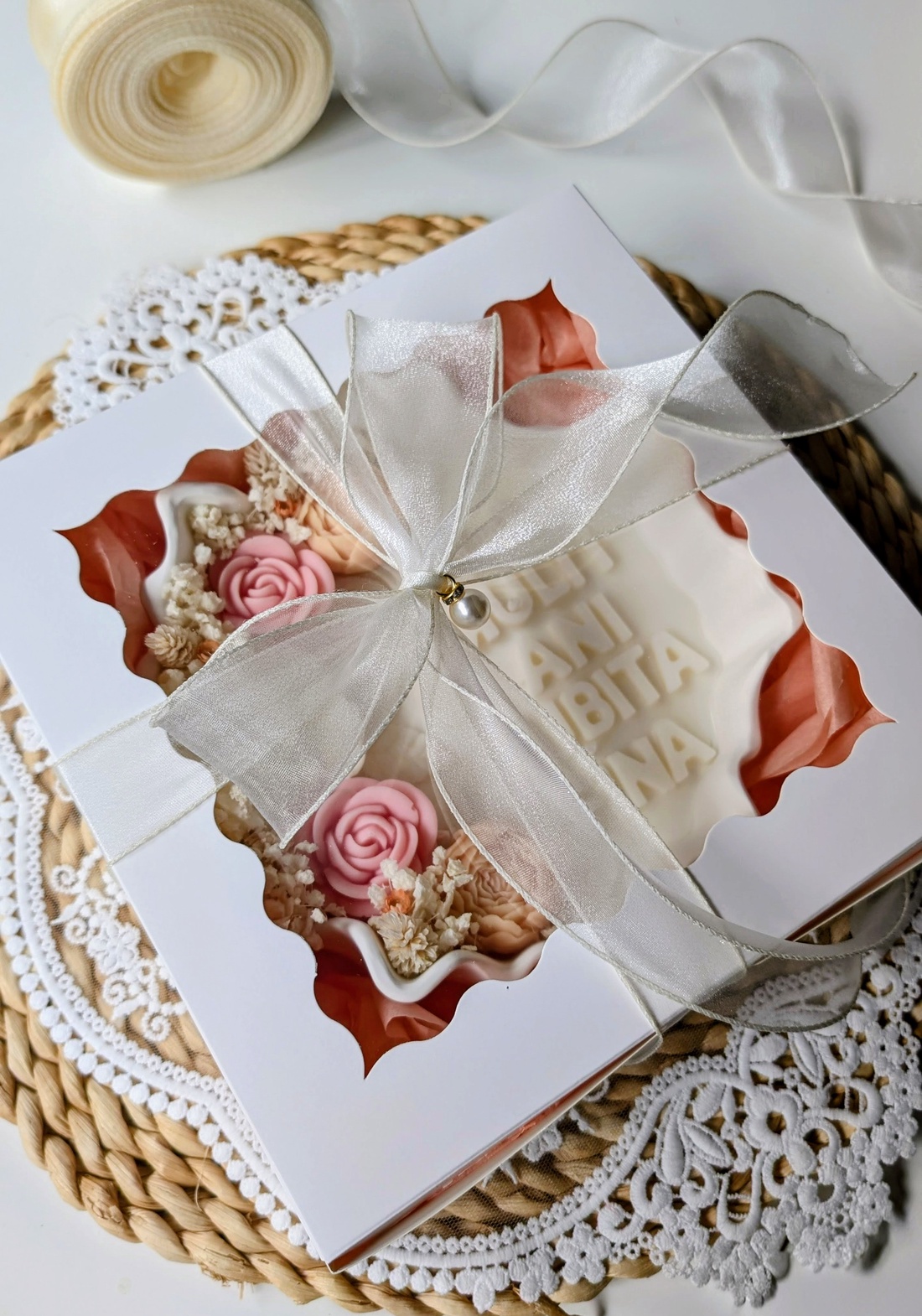 Lumânare decorativă  - accesorii nuntă - amintiri și cadouri de nuntă - cadou nuntă - cutie de bani - Artynos.ro