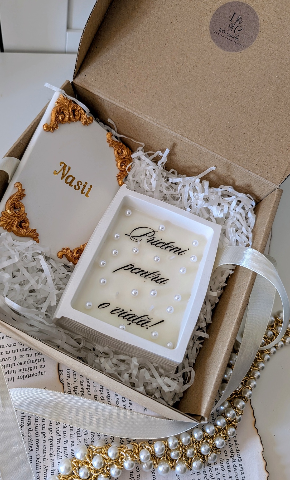 Cadou nași /fini/oameni dragi - accesorii nuntă - amintiri și cadouri de nuntă - cadou nuntă - set de ceremonie - Artynos.ro