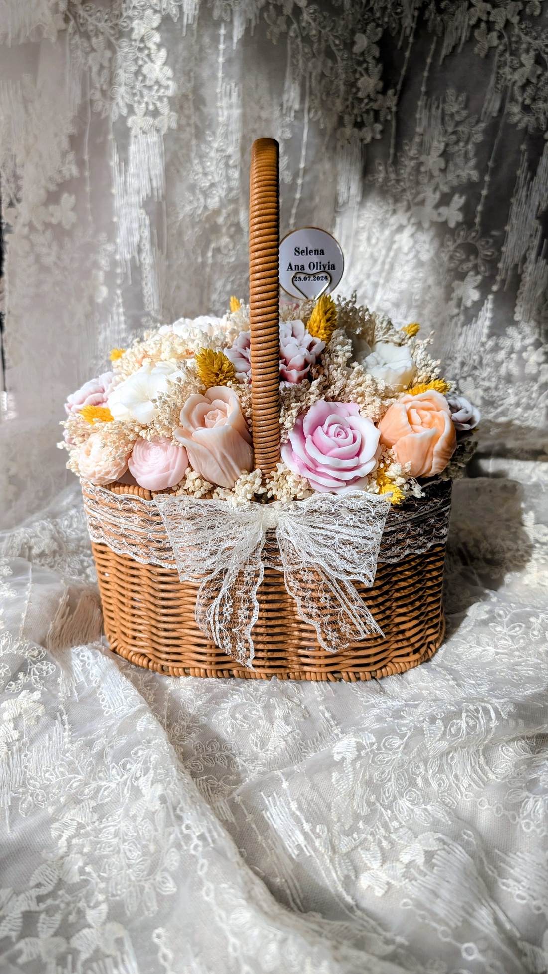 Coș floral - casă & stil de viață - decorațiuni de casă - accesorii florale - flori la fir - Artynos.ro