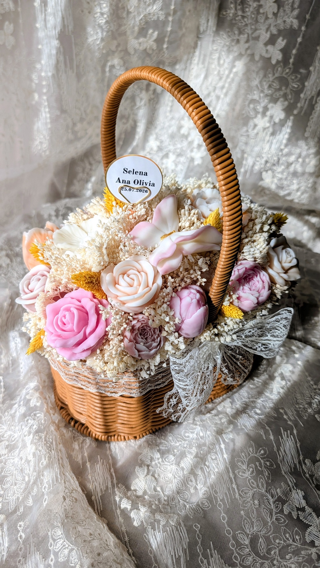 Coș floral - casă & stil de viață - decorațiuni de casă - accesorii florale - flori la fir - Artynos.ro