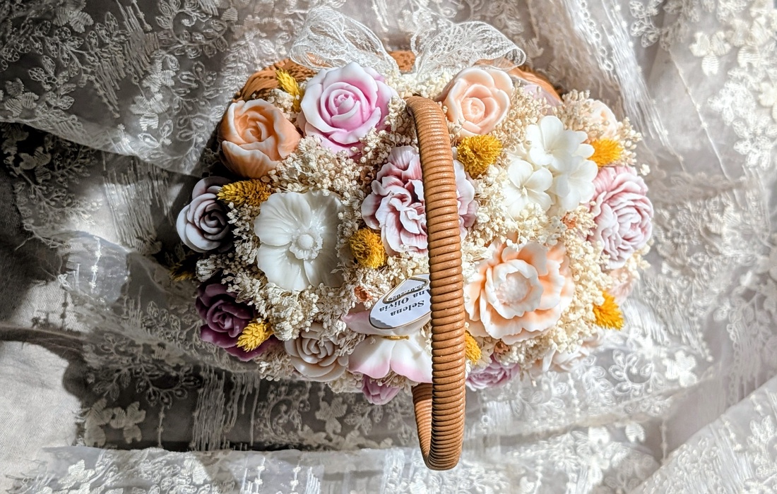 Coș floral - casă & stil de viață - decorațiuni de casă - accesorii florale - flori la fir - Artynos.ro