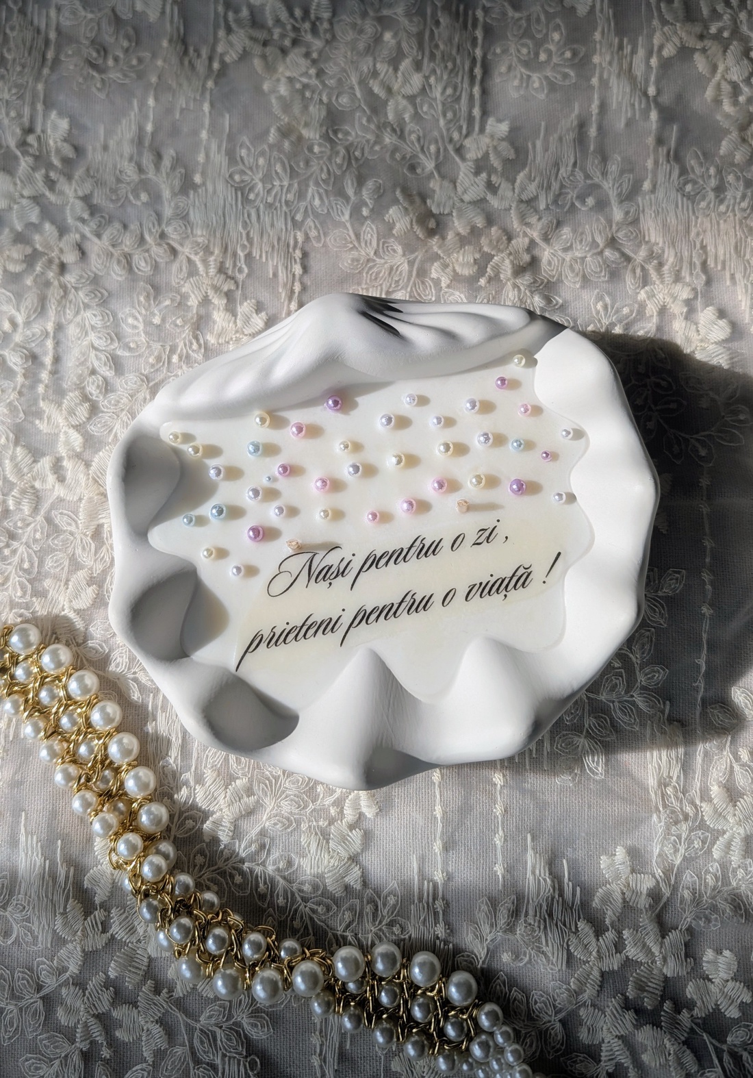 Lumânare decorativă parfumată  - accesorii nuntă - accesorii de nuntă - cravate mire - Artynos.ro