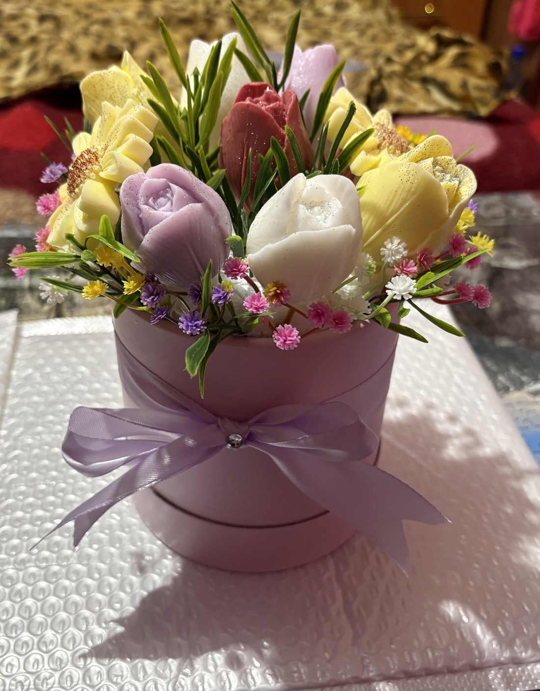 Aranjament de flori  - igienă și înfrumusețare - săpunuri și articole de igienă - bureți de baie - Artynos.ro