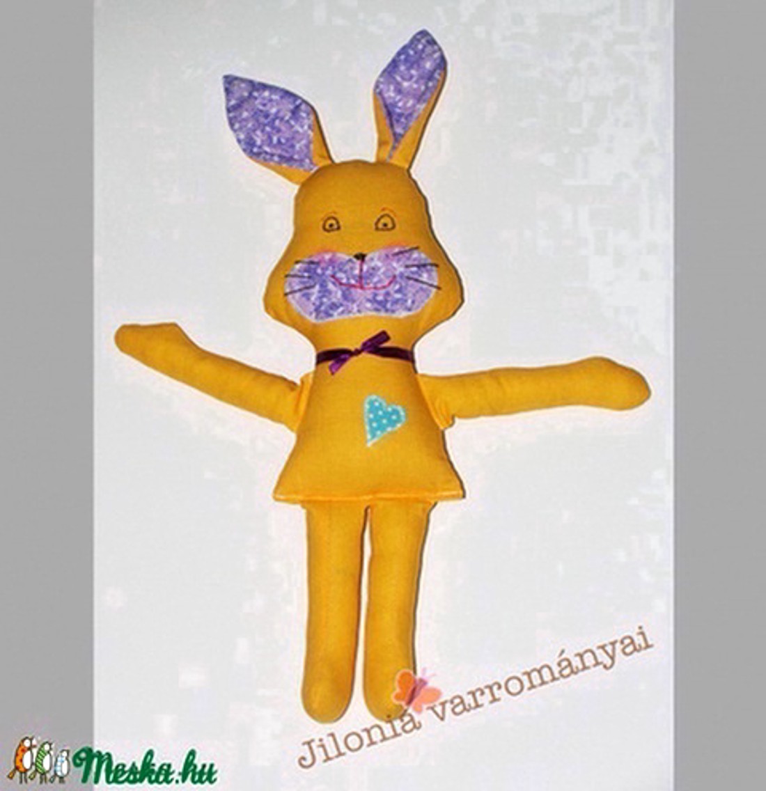 galben-violet iepuraș fată iepure textile figurină - - Artynos.ro galben-violet iepuraș fată iepure textile figurină - - Artynos.ro