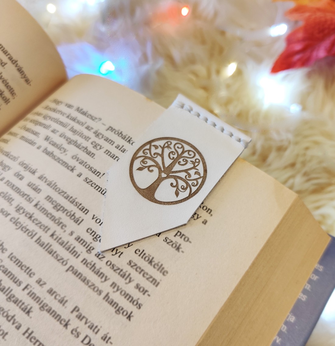 Semn de carte din piele naturală - Tree of Life -  - Artynos.ro