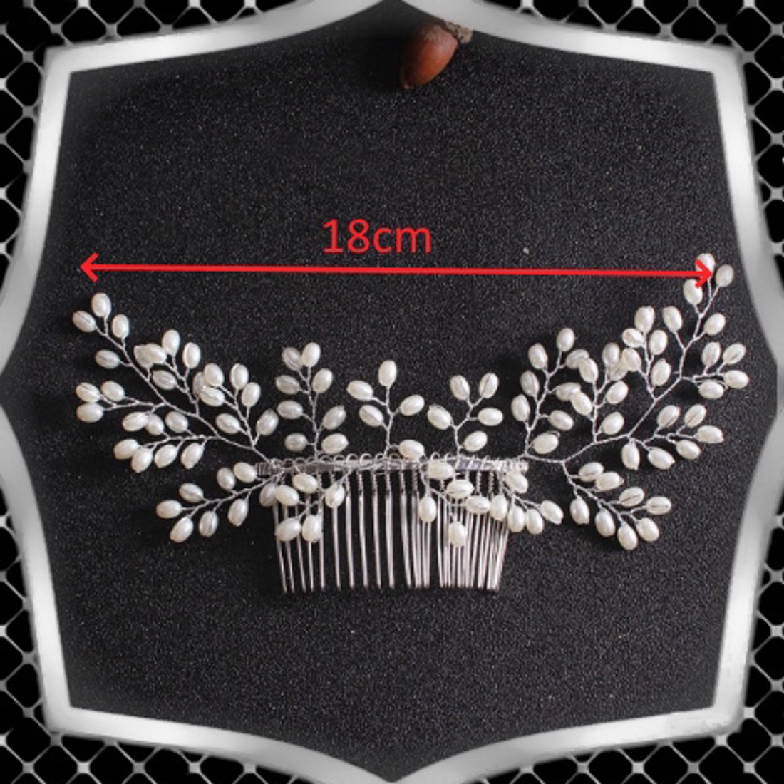 Bijuterii, ornamente pentru păr, catarame pentru păr: nuntă, mireasă, ornament casual pentru păr ES-H-FÉ21e 18cm - - Artynos.ro Bijuterii, ornamente pentru păr, catarame pentru păr: nuntă, mireasă, ornament casual pentru păr ES-H-FÉ21e 18cm - - Artynos.ro