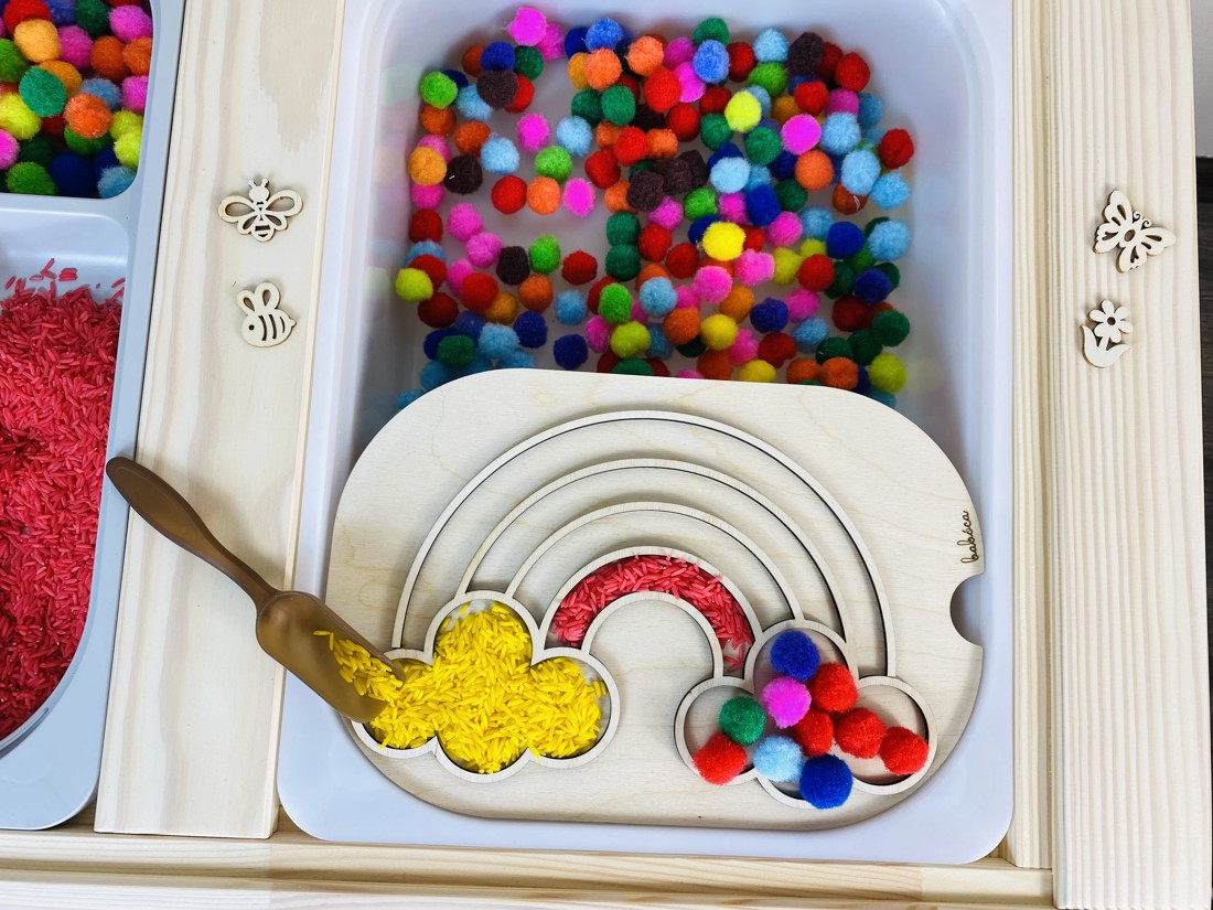 Placă de dezvoltare creativă fără senzori - colorare curcubeu - - Artynos.ro Placă de dezvoltare creativă fără senzori - colorare curcubeu - - Artynos.ro