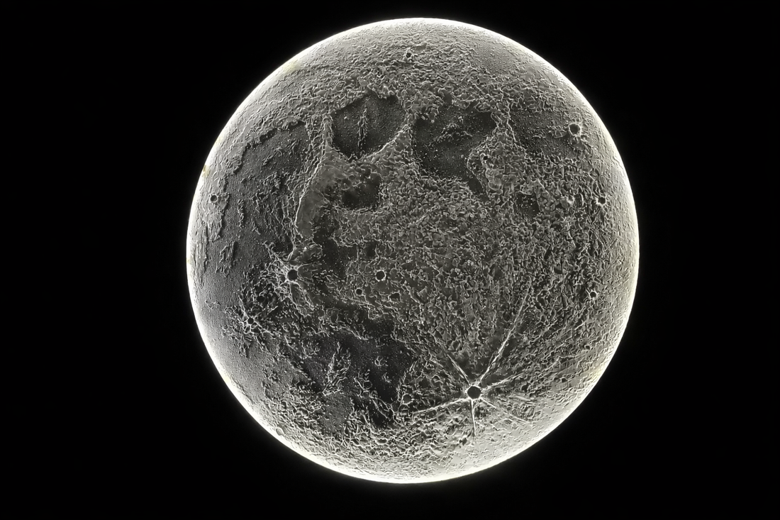 Tablou decorativ Luna LED 111 cm � handmade �  artă modernă - casă & stil de viață - lămpi și corpuri de iluminat - tablouri cu leduri - Artynos.ro