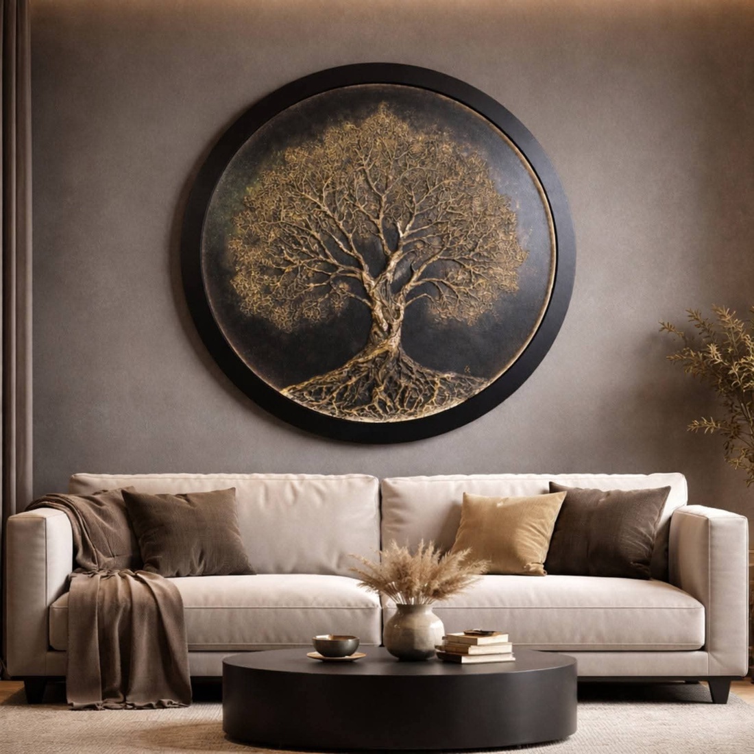 Tablou Arborele Vieții � handmade � decor perete � artă modernă � 92cm - casă & stil de viață - lămpi și corpuri de iluminat - tablouri cu leduri - Artynos.ro