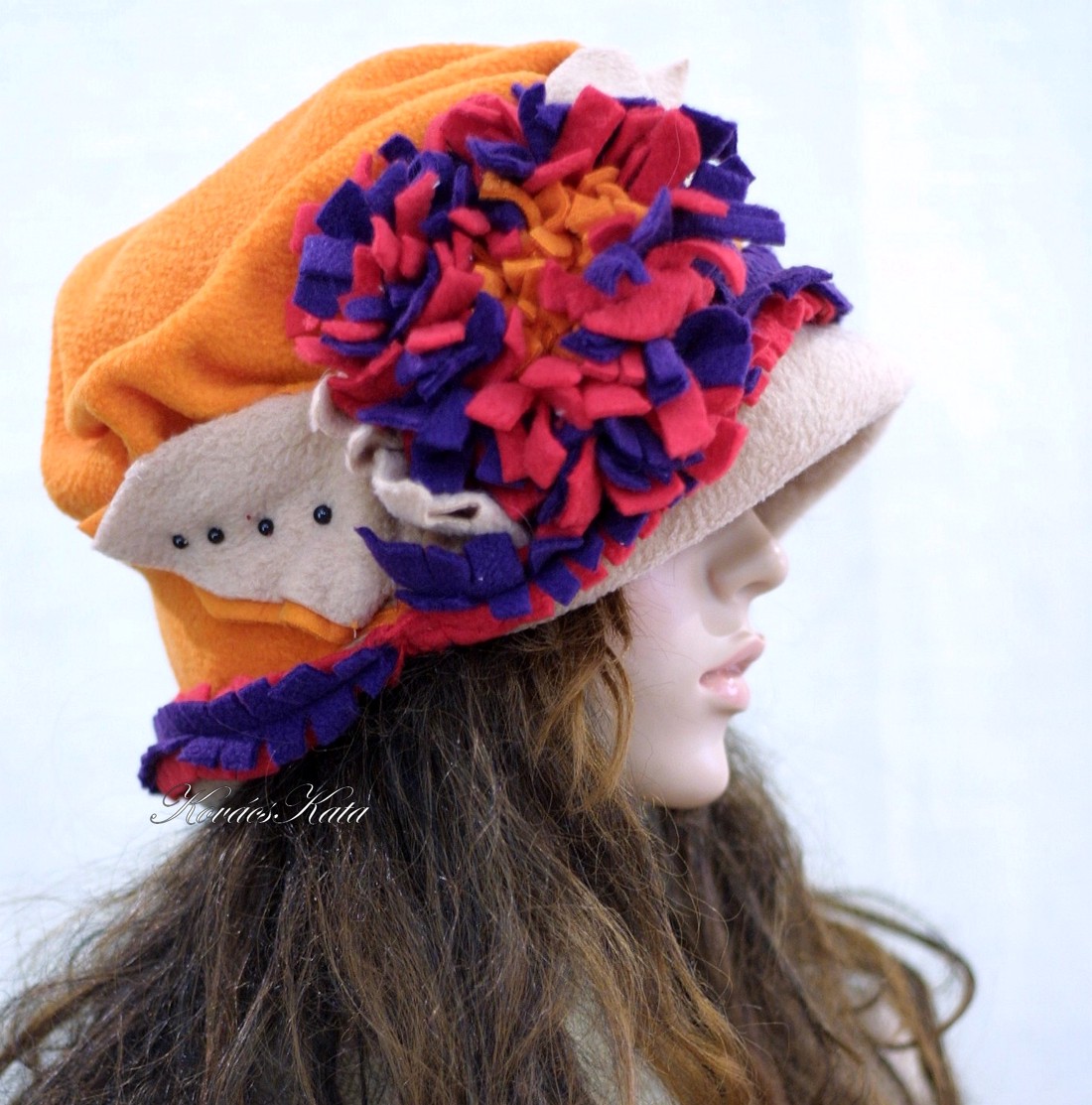 LÉDA - design-polárkalap - îmbrăcăminte și modă - eșarfe, pălării, fularuri - pălărie - Artynos.ro