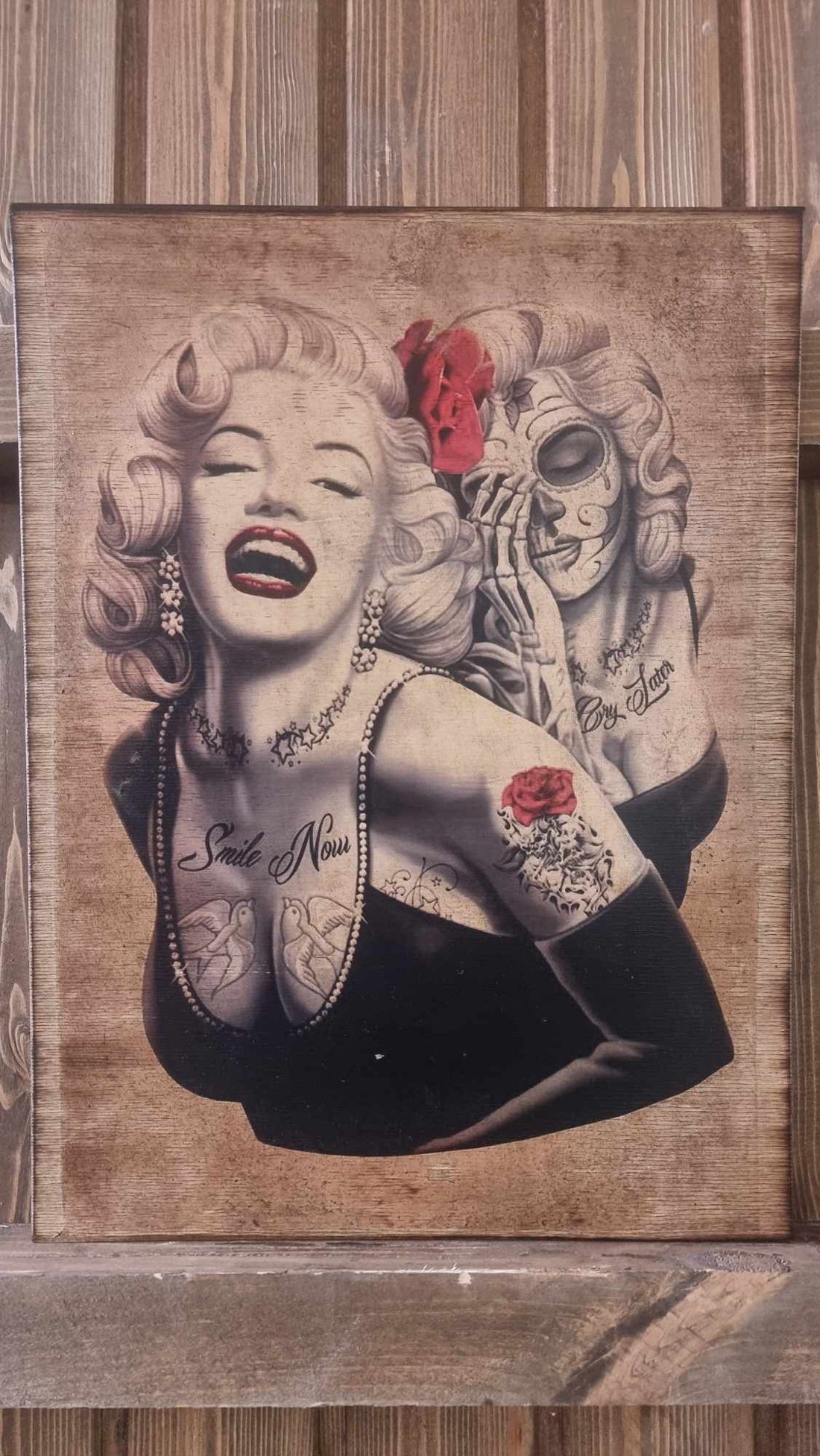 Monroe Marilyn  - casă & stil de viață - accesorii pentru decorat casa - picturi murale - artă de perete din lemn - Artynos.ro