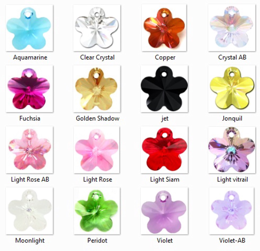 Bijuterii: Floare Swarovski 14mm în mai multe culori - - Artynos.ro Bijuterii: Floare Swarovski 14mm în mai multe culori - - Artynos.ro