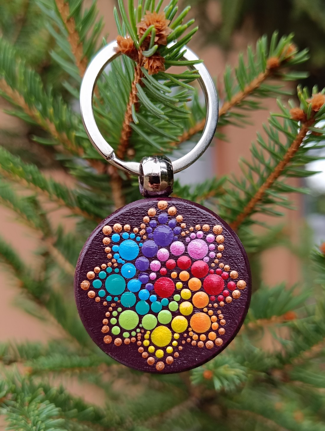 Chakra culori punctate migdale pește breloc - - Artynos.ro Chakra culori punctate migdale pește breloc - - Artynos.ro