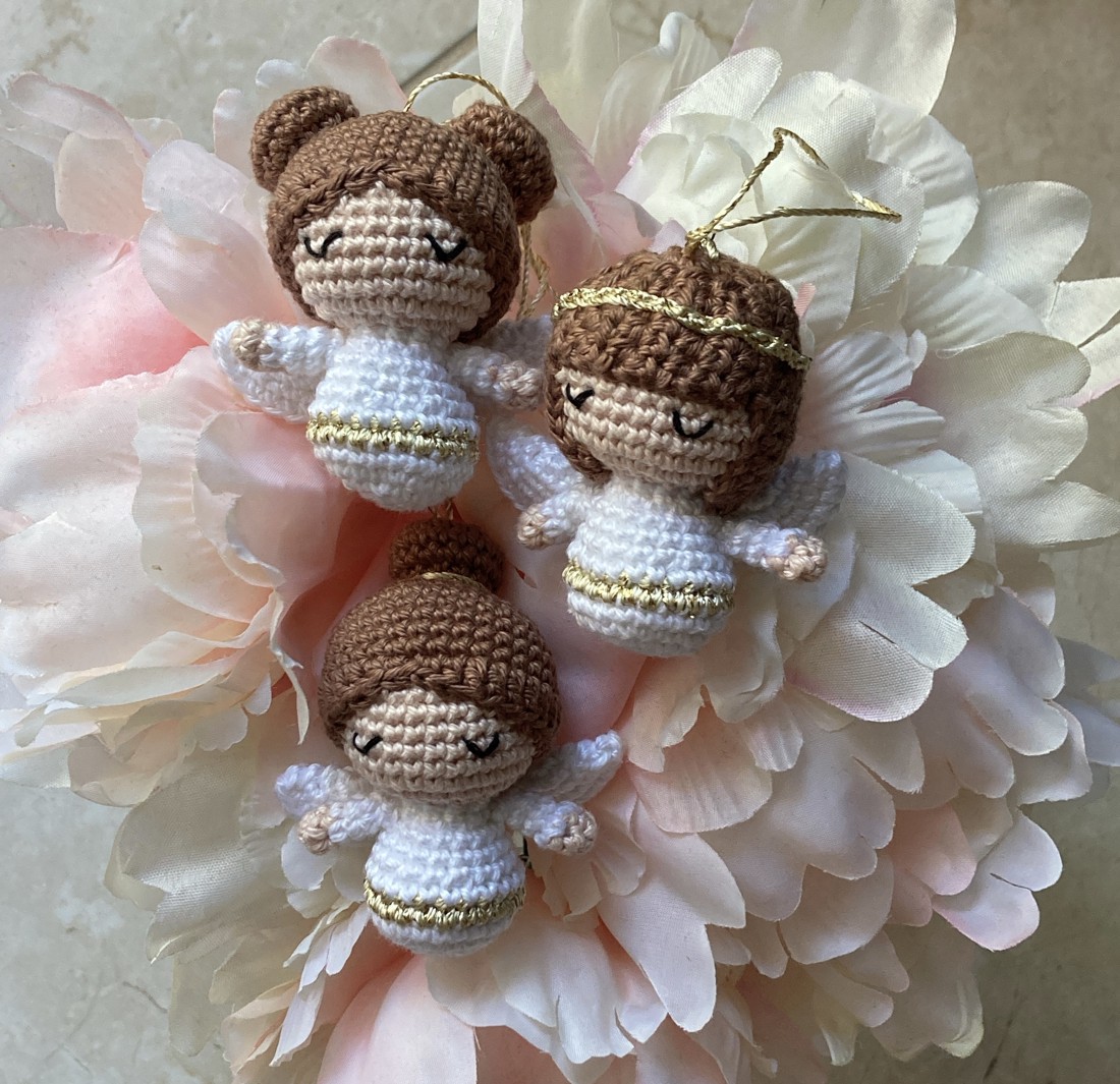 Ornament înger croșetat - - Artynos.ro Ornament înger croșetat - - Artynos.ro