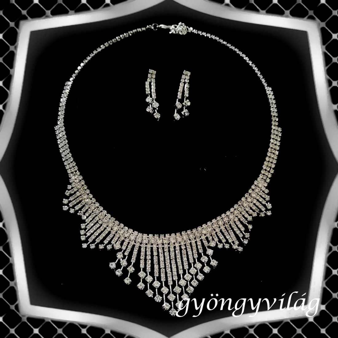 Nunta, mireasa, set de bijuterii casual, ES-SZÉ62e - accesorii nuntă - bijuterii mireasă - set bijuterii de mireasă - Artynos.ro