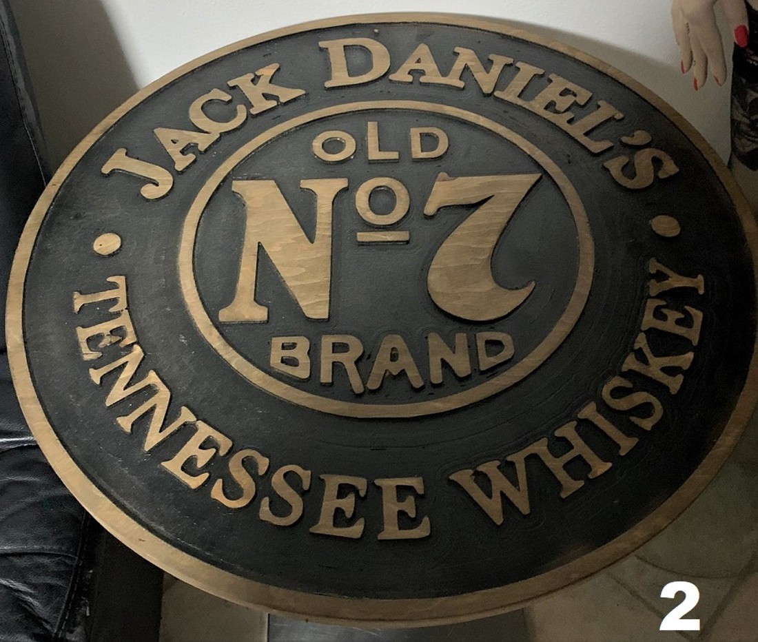 Jack Daniels decor de masă sau de perete 70 cm - casă & stil de viață - mobilier artizanal - mese - Artynos.ro