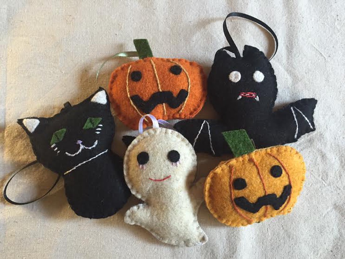 Ornamente de Haloween realizate din pâslă - casă & stil de viață - accesorii pentru decorat casa - halloween - tot ce ai nevoie pentru petrecere! - ornamente de halloween - Artynos.ro