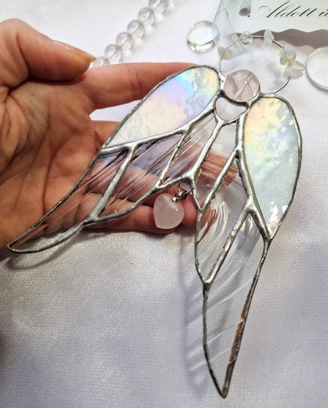 Barewing înger de cristal icy glitter - crăciun - cadouri de moș crăciun - cadouri de moș crăciun - Artynos.ro