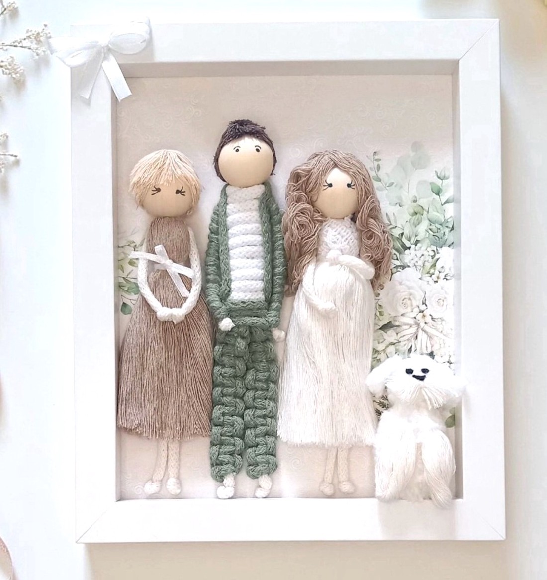 Tablou macramé cu urări pentru părinți pentru nunți, cadou personalizabil cu figuri personalizate - accesorii nuntă - amintiri și cadouri de nuntă - cadou nuntă - Artynos.ro