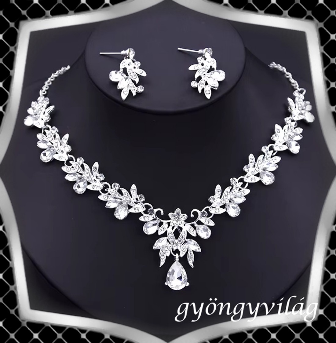  Nunta, mireasa, set de bijuterii casual, ES-SZÉ99 - accesorii nuntă - bijuterii mireasă - set bijuterii de mireasă - Artynos.ro
