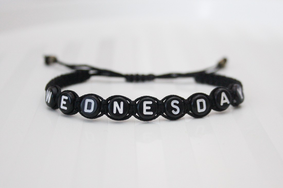 Brățară macramé împletită - Black Wednesday -  - Artynos.ro
