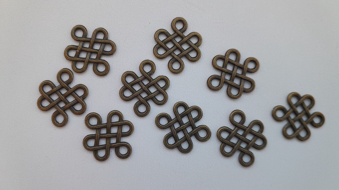 Distanțier metalic, conectare - 17x14mm - 10 buc / pachet - culoare alamă - - Artynos.ro Distanțier metalic, conectare - 17x14mm - 10 buc / pachet - culoare alamă - - Artynos.ro