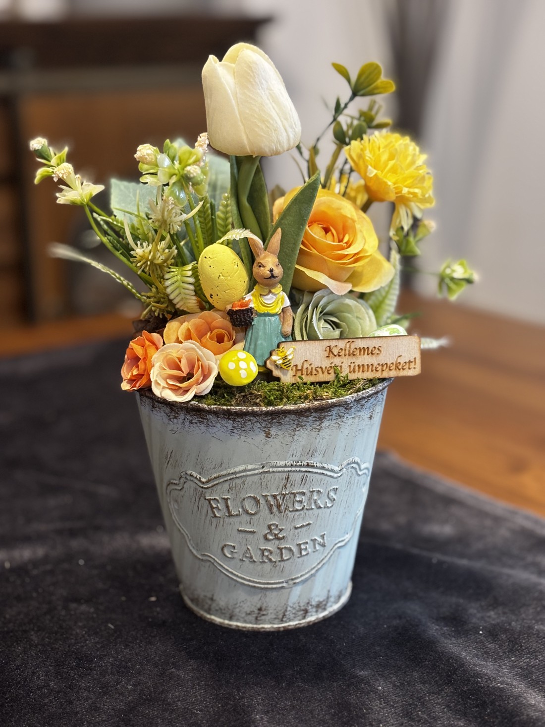 Decorațiuni de masă pentru Paște  - decor de sărbători - decorațiuni de paște - decor masă de paște - Artynos.ro