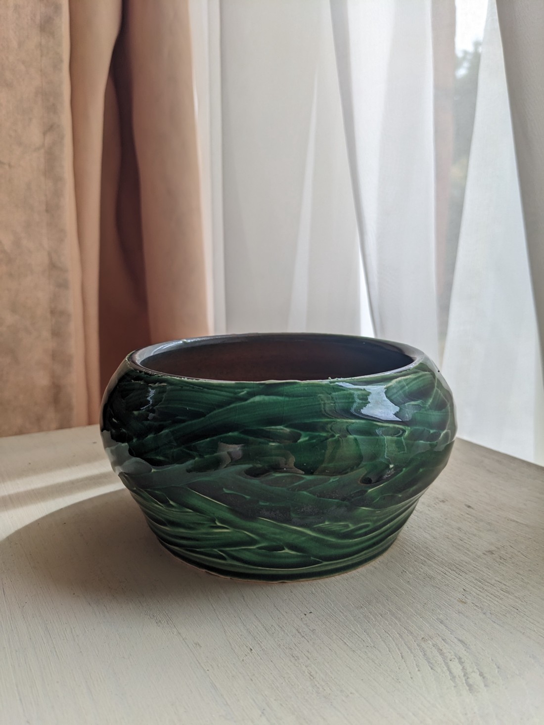Suport de flori din ceramică verde -  - Artynos.ro