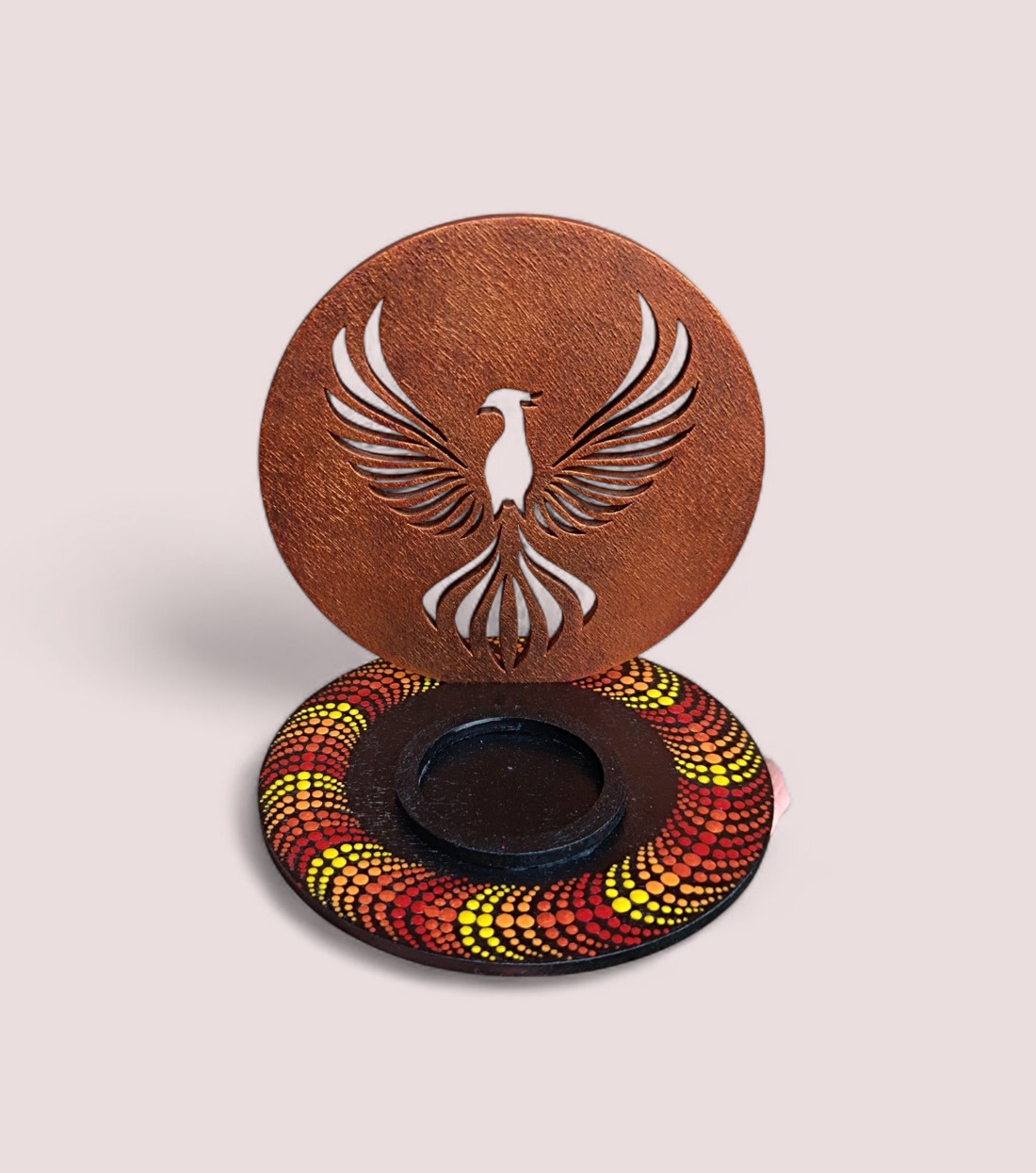 Suport lumânare lampă cu abajur - phoenix - casă & stil de viață - lumânări, parfumuri, arome - suport lumânări - Artynos.ro