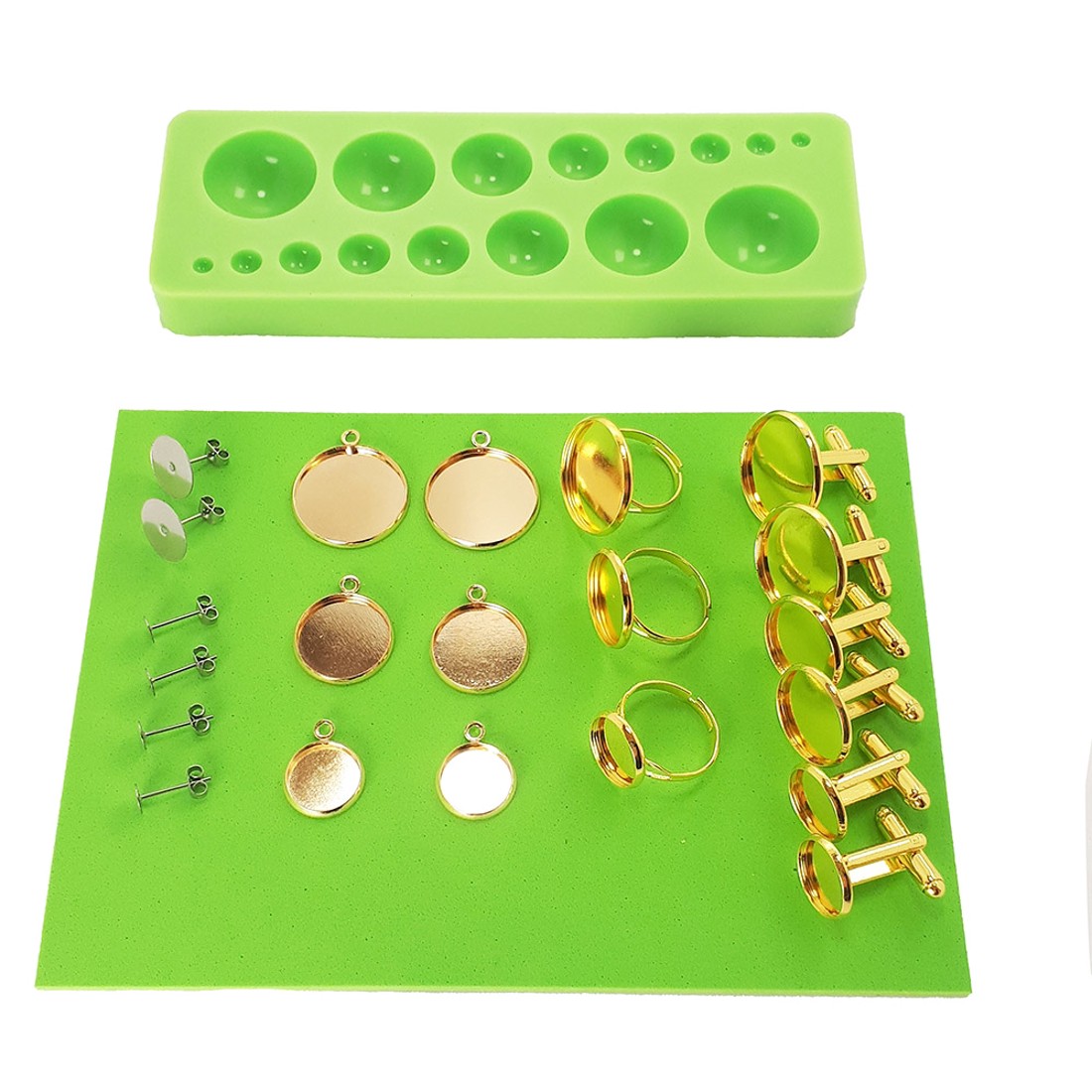 Matriță pentru fabricarea lentilelor din sticlă pentru bijuterii din rășină -  - Artynos.ro