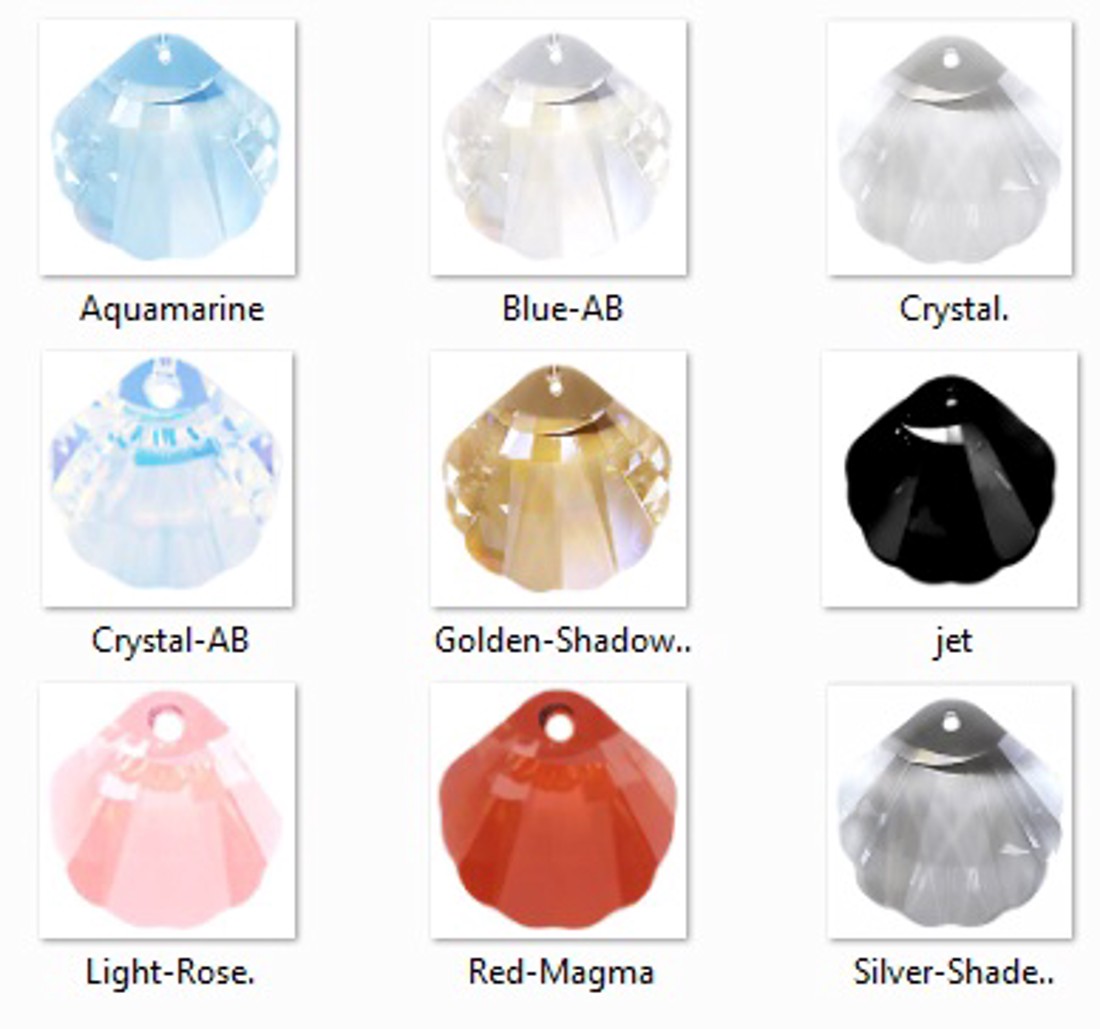 Bijuterii: Swarovski shell 16mm aquamarine - - Artynos.ro Bijuterii: Swarovski shell 16mm aquamarine - - Artynos.ro