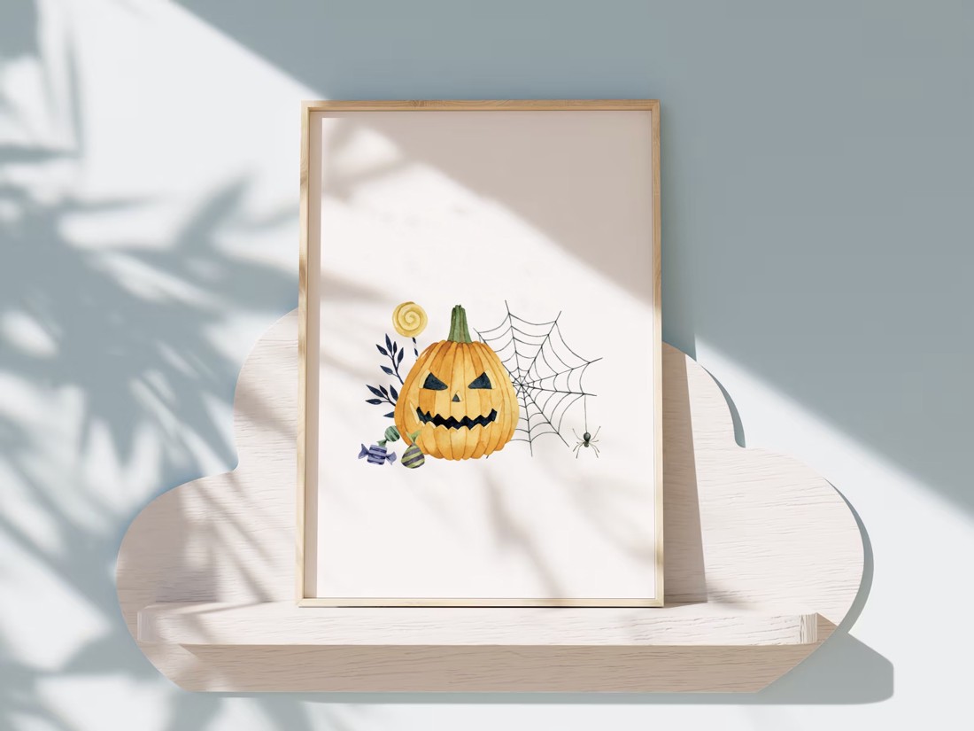 Halloween artă de perete, poster dovleac, imagine de toamnă - - Artynos.ro Halloween artă de perete, poster dovleac, imagine de toamnă - - Artynos.ro