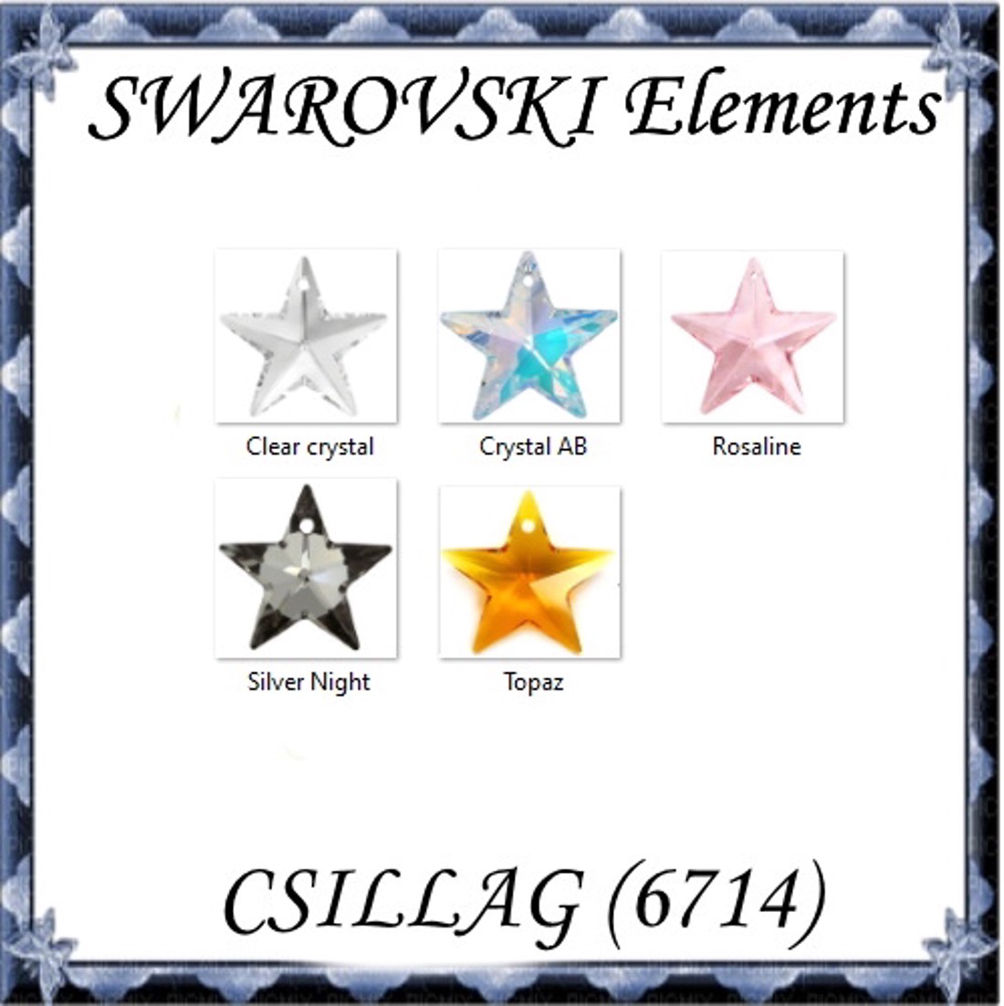Swarovski stea 20 mm în mai multe culori 6714 - - Artynos.ro Swarovski stea 20 mm în mai multe culori 6714 - - Artynos.ro