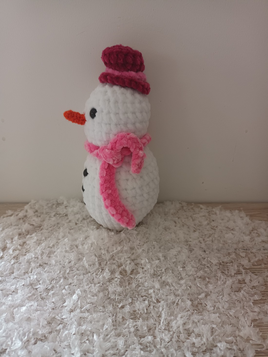 Om de zăpadă Amigurumi (om de zăpadă) - crăciun - cadouri de moș crăciun - cadouri de moș crăciun - Artynos.ro