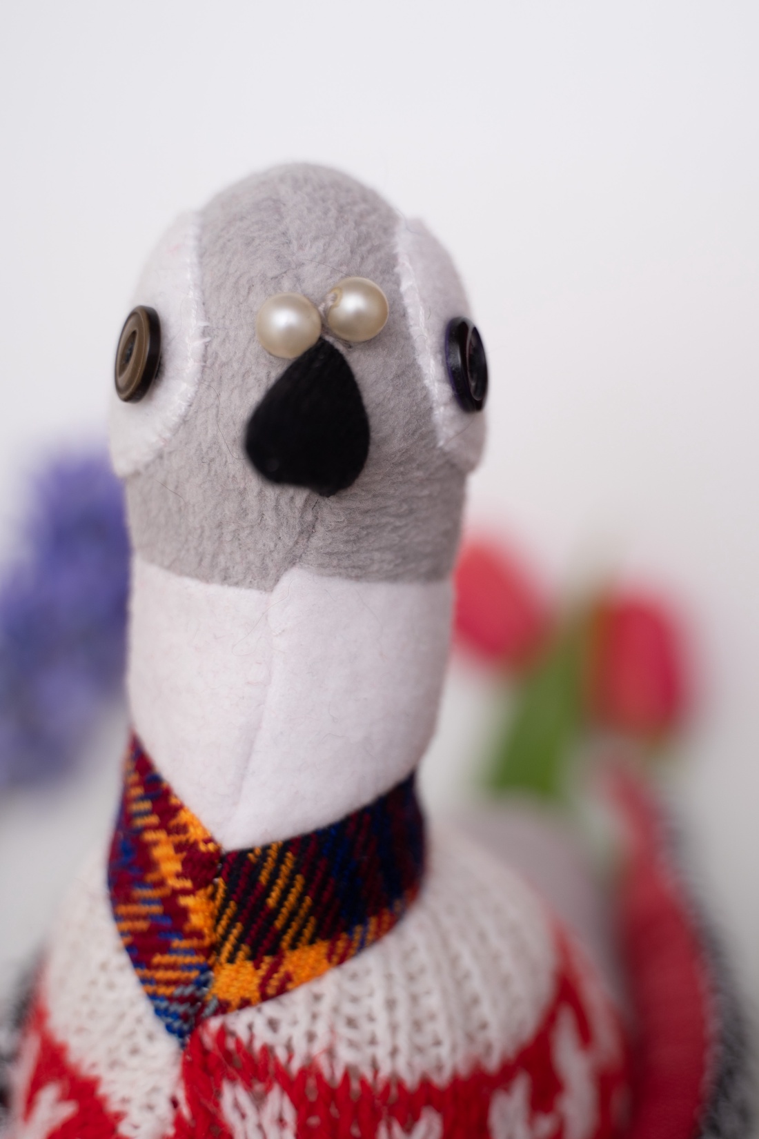 Porumbelul Cristoforo - jucării și echipamente pentru copii - plușuri - păsări de pluș - Artynos.ro