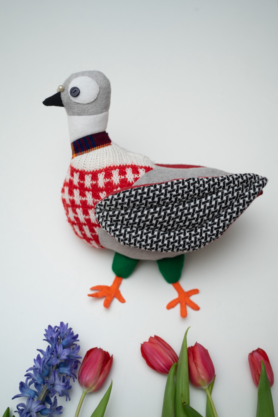 Porumbelul Cristoforo - jucării și echipamente pentru copii - plușuri - păsări de pluș - Artynos.ro