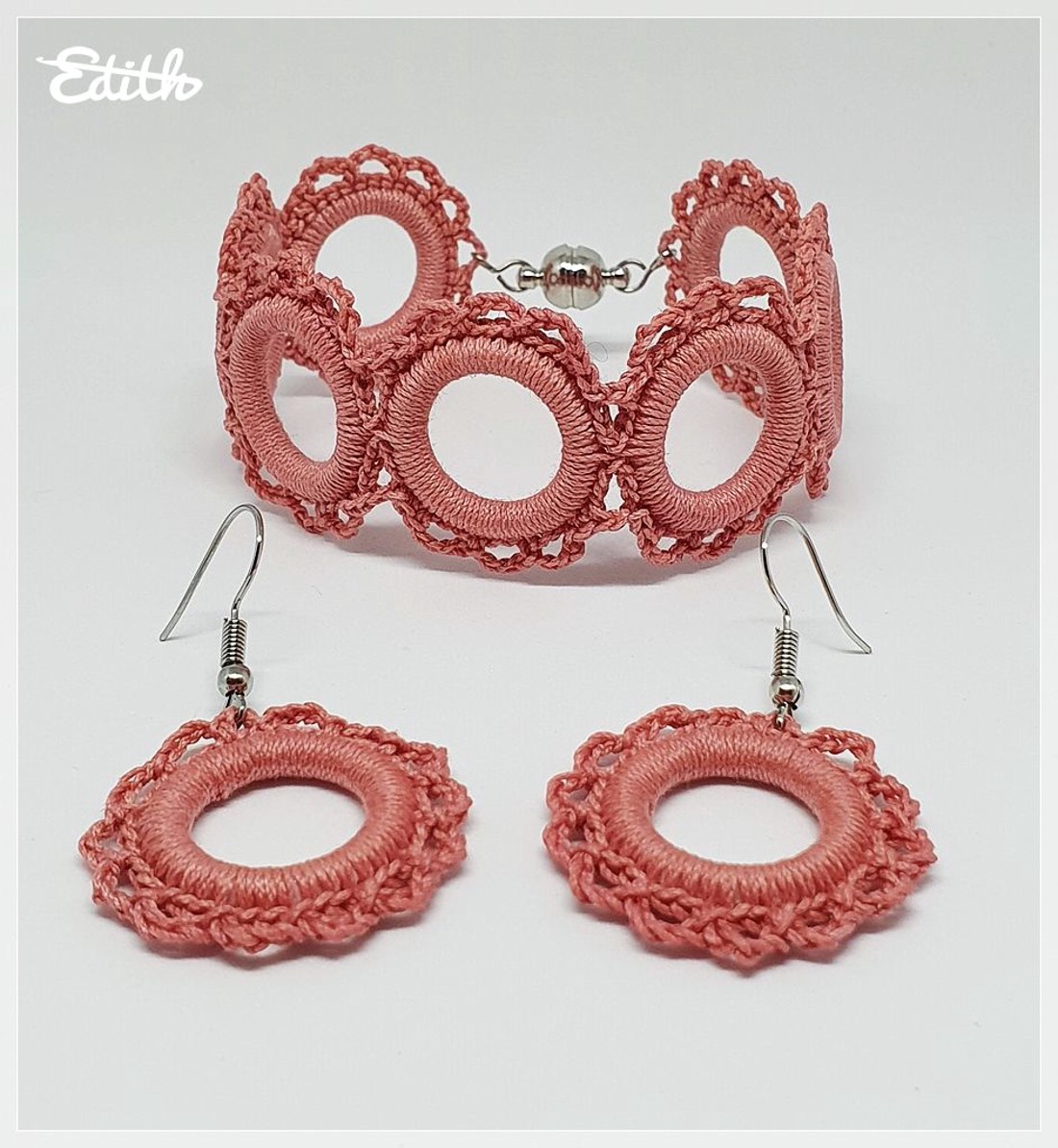 Set unic de bijuterii elegante croșetate - bijuterii - seturi de bijuterii - Artynos.ro