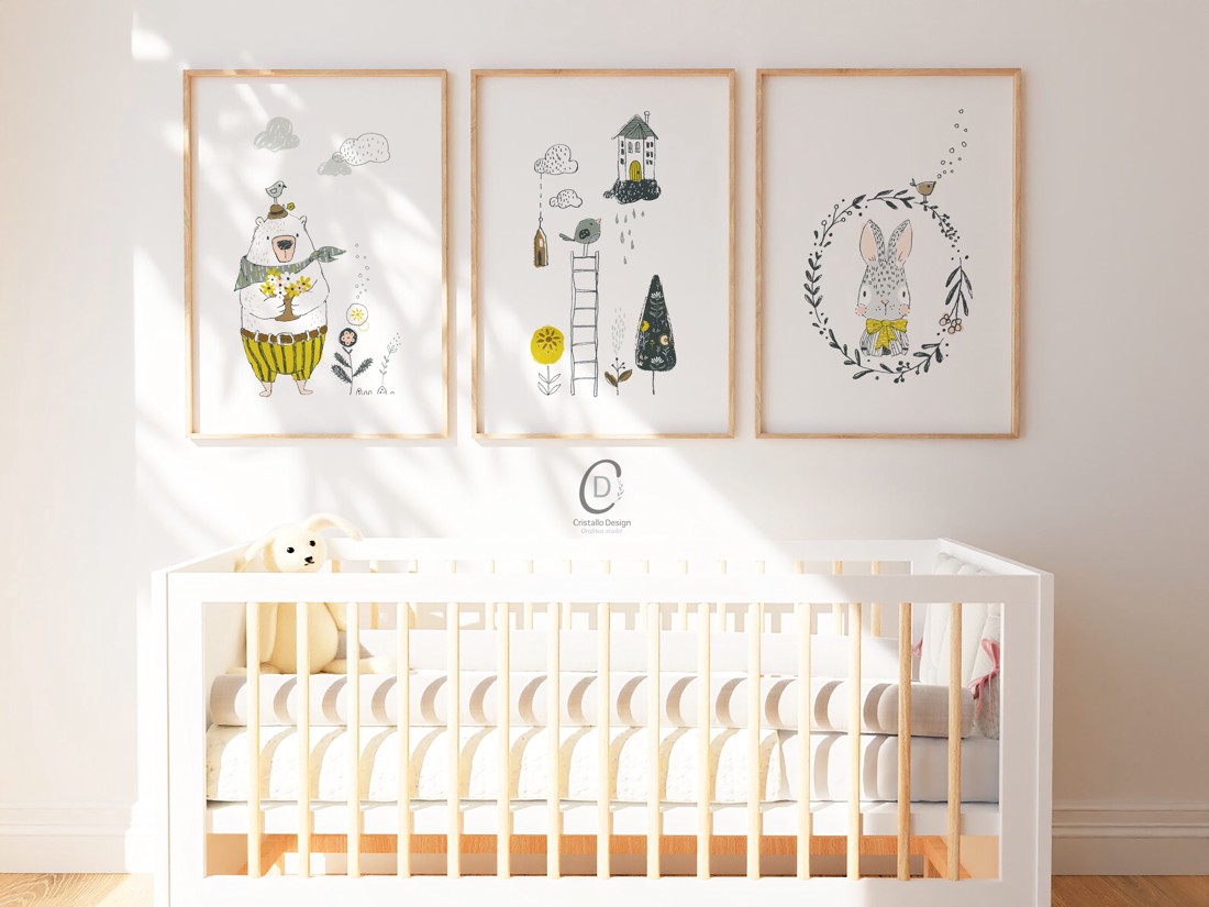 Decalaj de perete cu animale din pădure, poster iepuraș, cameră pentru copii Decalaj de perete scandinav set 3 bucăți - - Artynos.ro Decalaj de perete cu animale din pădure, poster iepuraș, cameră pentru copii Decalaj de perete scandinav set 3 bucăți - - Artynos.ro