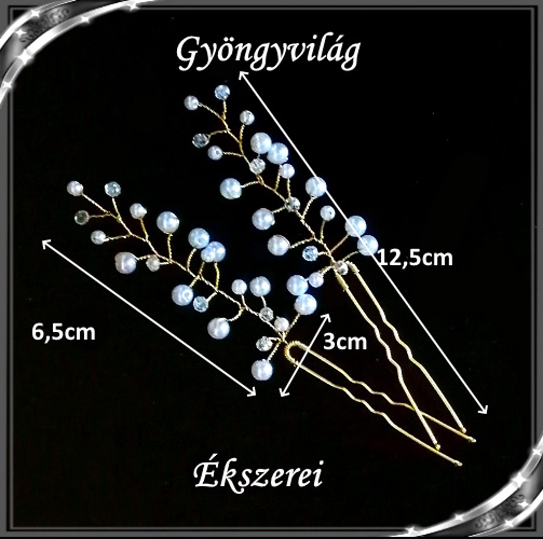 Nuntă, mireasă, ornament de păr casual, SH 12aa 2pcs/set -  - Artynos.ro