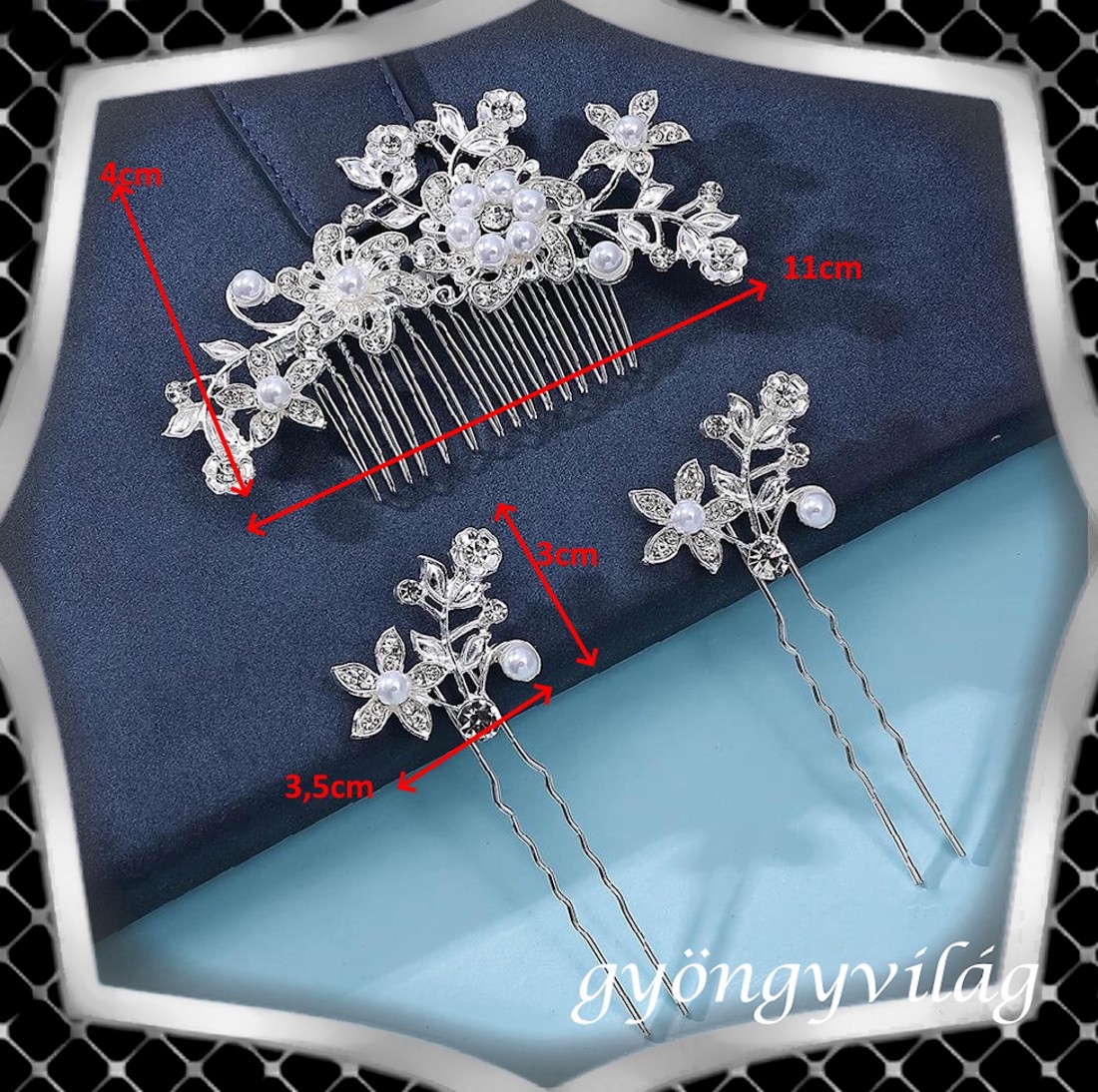 Bijuterii, ornamente pentru păr, catarame pentru păr: nuntă, mireasă, ornament casual pentru păr ES-H-SZ21 - accesorii nuntă - ornamente de păr de nuntă - ornamente de păr mireasă - Artynos.ro