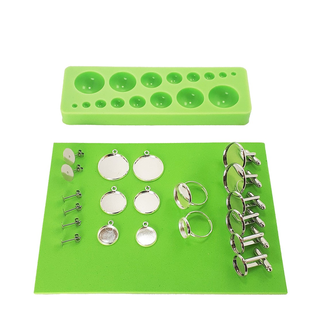 Matriță pentru fabricarea lentilelor din sticlă pentru bijuterii din rășină -  - Artynos.ro