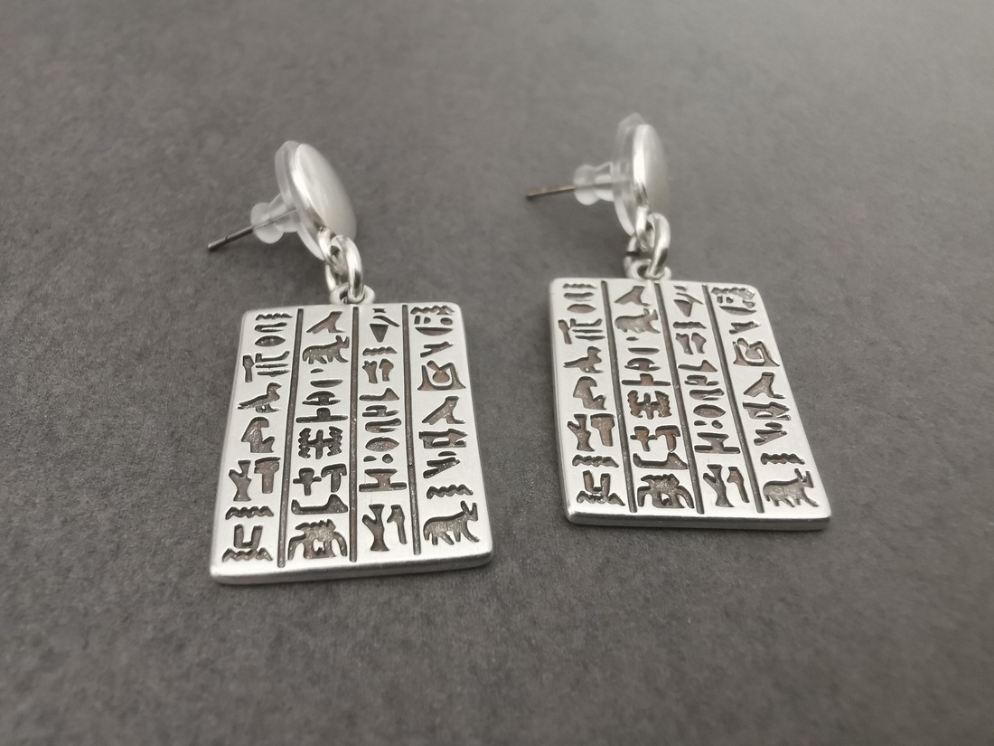 Cercei din zamac  - bijuterii - cercei - cercei lungi - Artynos.ro