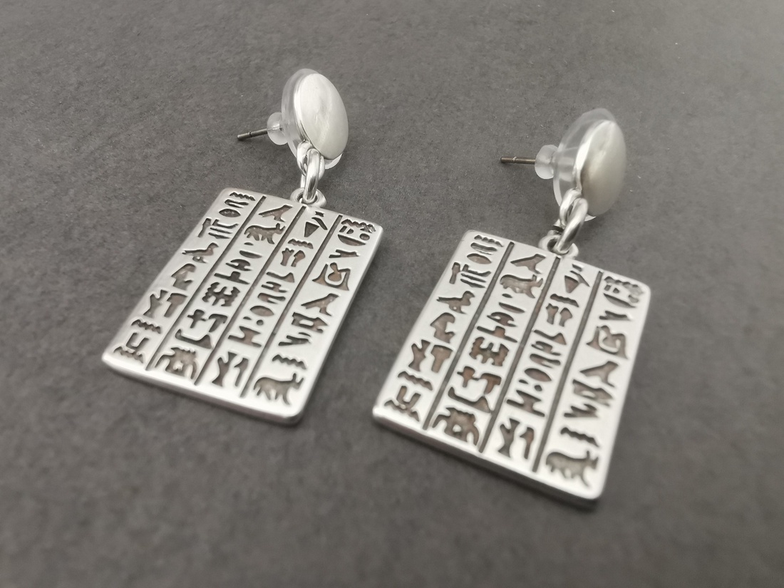 Cercei din zamac  - bijuterii - cercei - cercei lungi - Artynos.ro